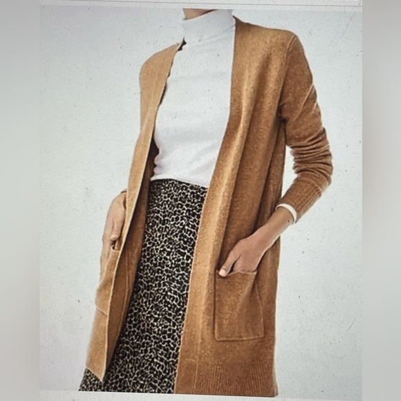 J. Crew Sweaters - J Crew cardigan open front NWT 2X in tan